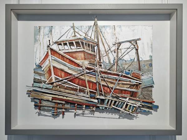 - Oil & Mixed Media on Board, Painting by Theo Crutchley-Mack, measuring 67 x 90 cm (H x W) £1800
